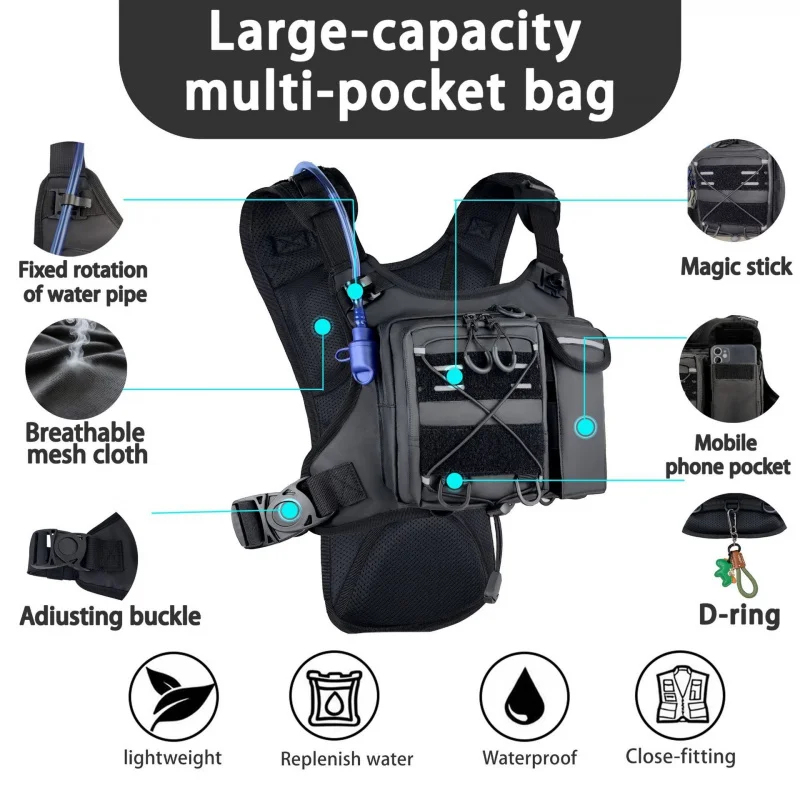Running Gear Water - ​ حقيبة صدر تكتيكية عالية الجودة