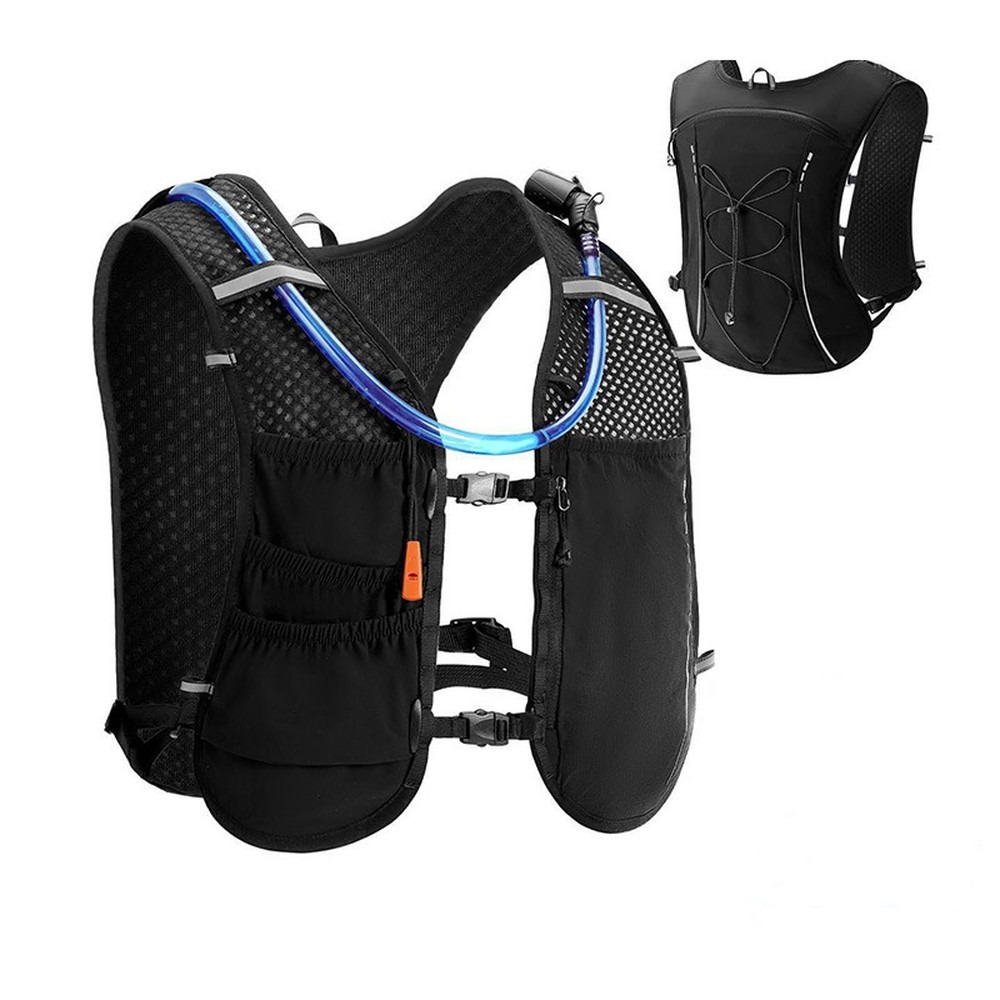 Running Gear Hydration - سترة جري للرجال مع حقيبة ترطيب،