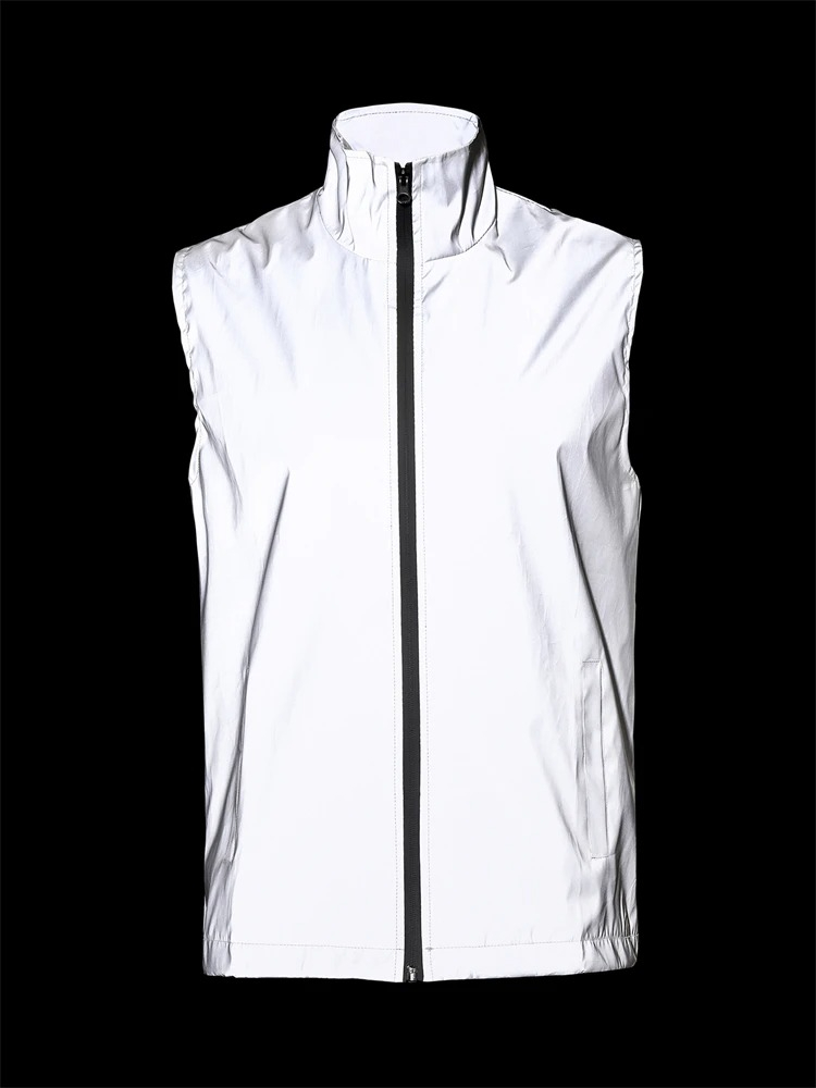 Reflective Running Jacket - سترة رجالي عاكسة بدون أكمام للربيع