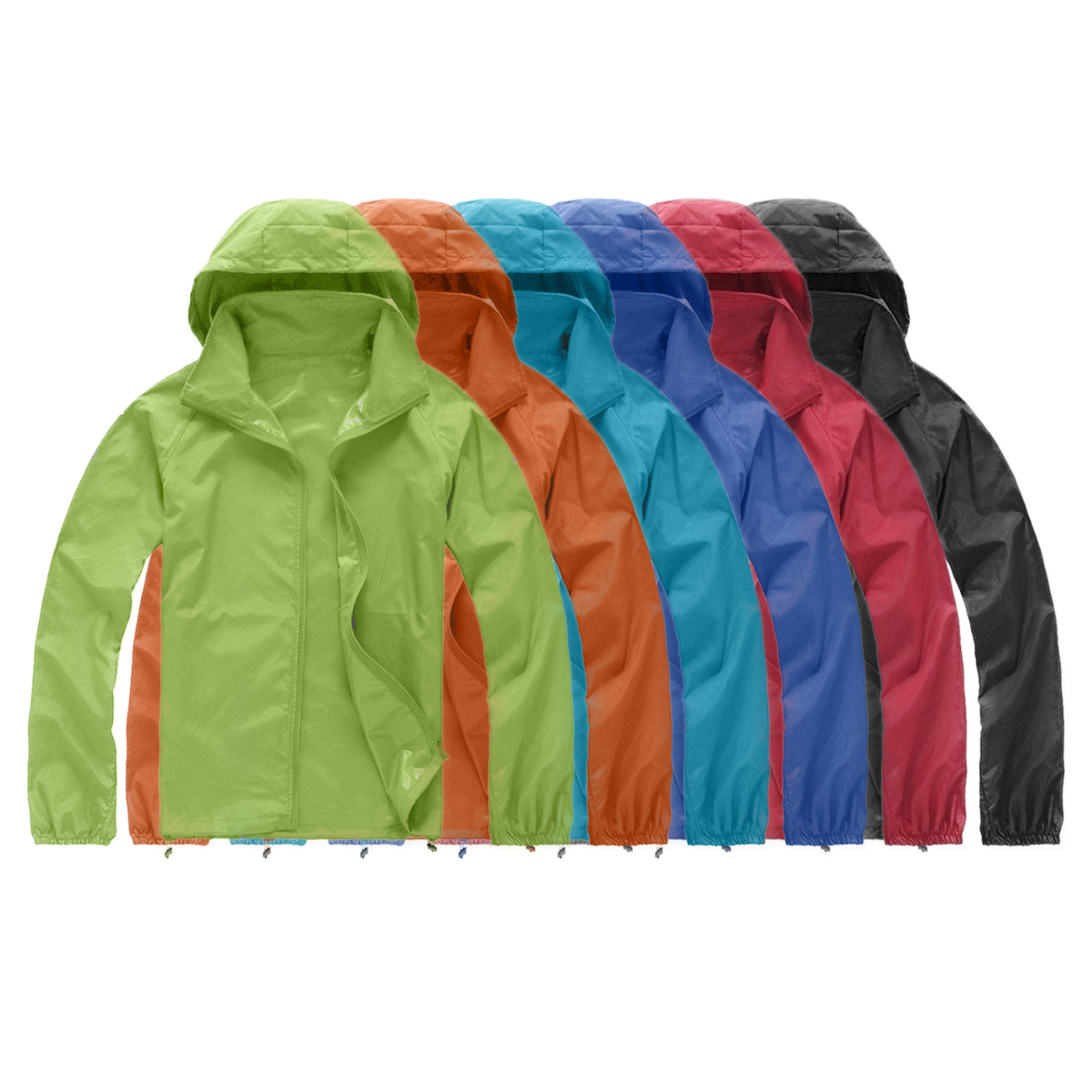 Running Gear Rain - للجنسين نسيج مقاوم للماء يندبروف خفيفة
