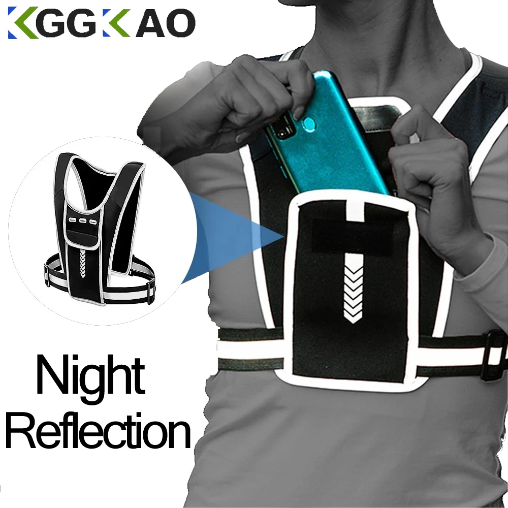 Running Gear Hydration - سترة جري مع حامل هاتف للرجال