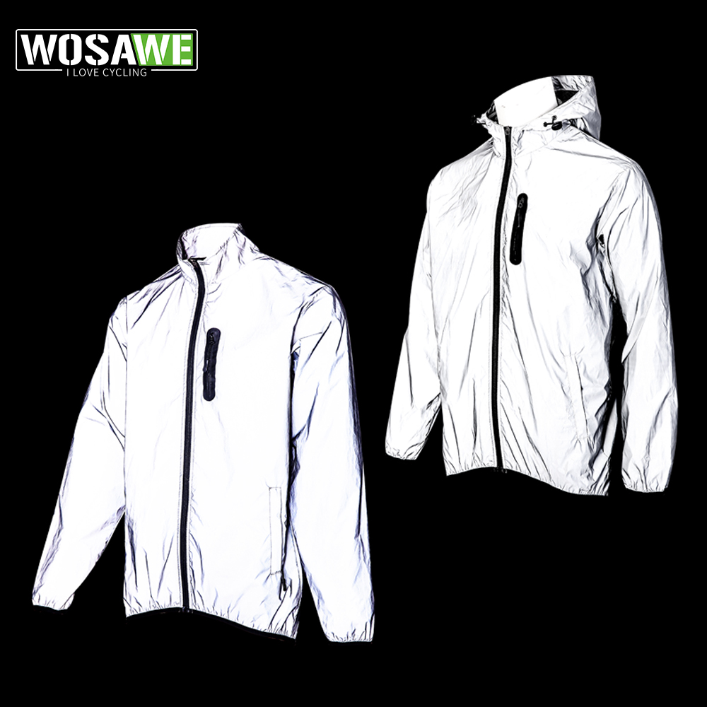 سترة WOSAWE للرجال عاكسة للضوء - مراجعة Running Gear Rain وسعره