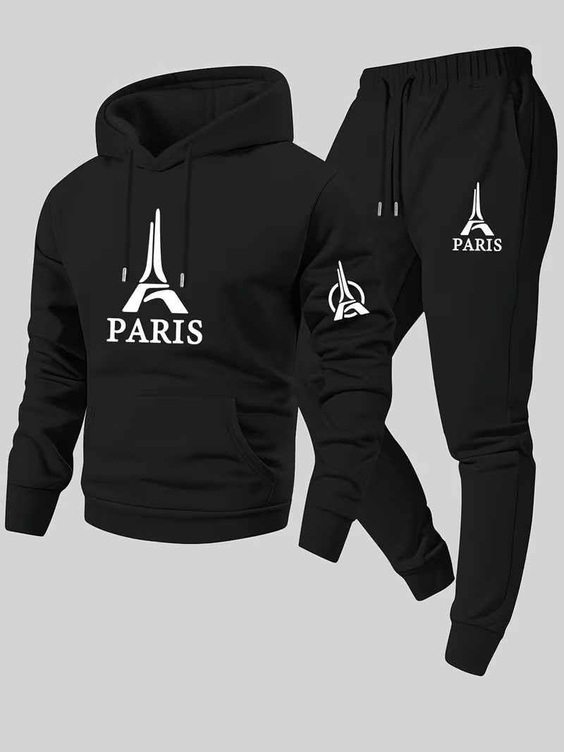 طقم رجالي عصري من قطعتين من با - مراجعة Running Gear Winter Men وسعره