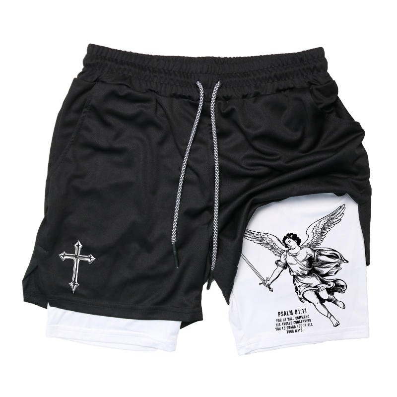 شورت رياضي للرجال بتصميم صليب  - مراجعة Running Gear Men وسعره