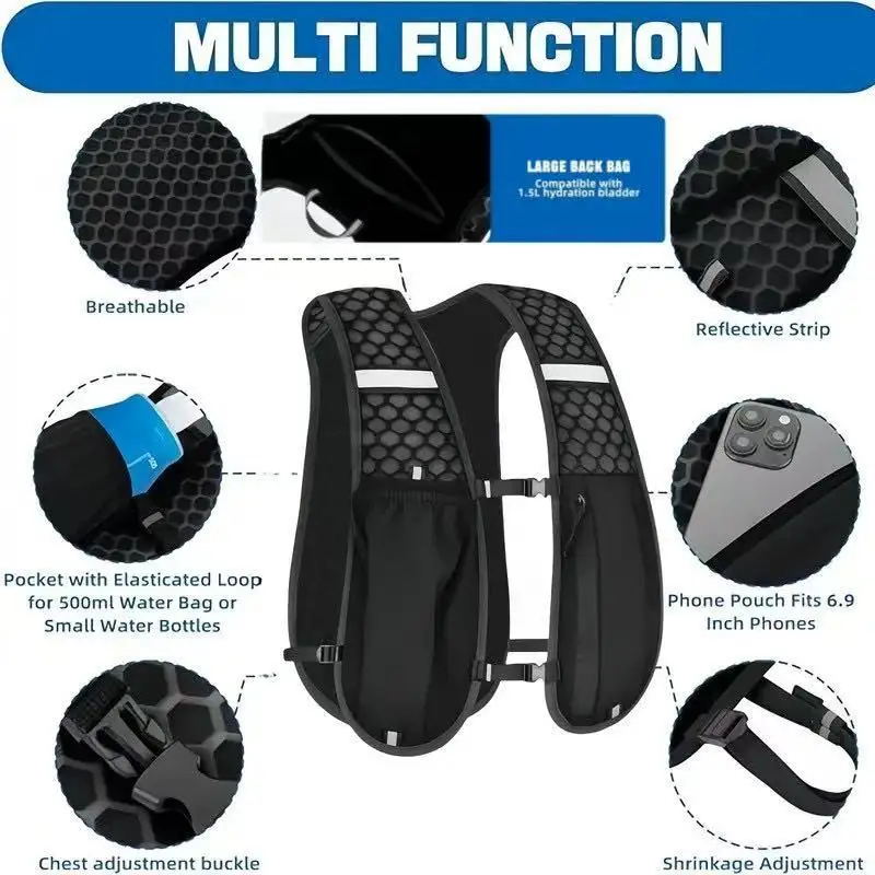 حقيبة ظهر رياضية خفيفة الوزن م - مراجعة Running Gear Water وسعره