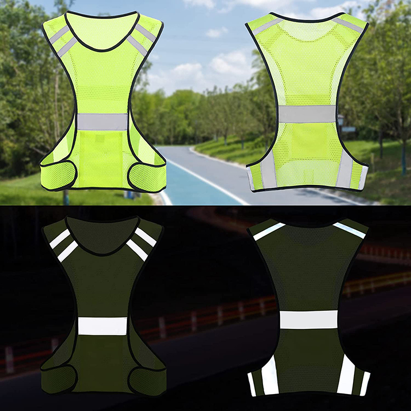 سترة أمان عاكسة من الشبك الفلو - مراجعة Reflective Running Jacket وسعره