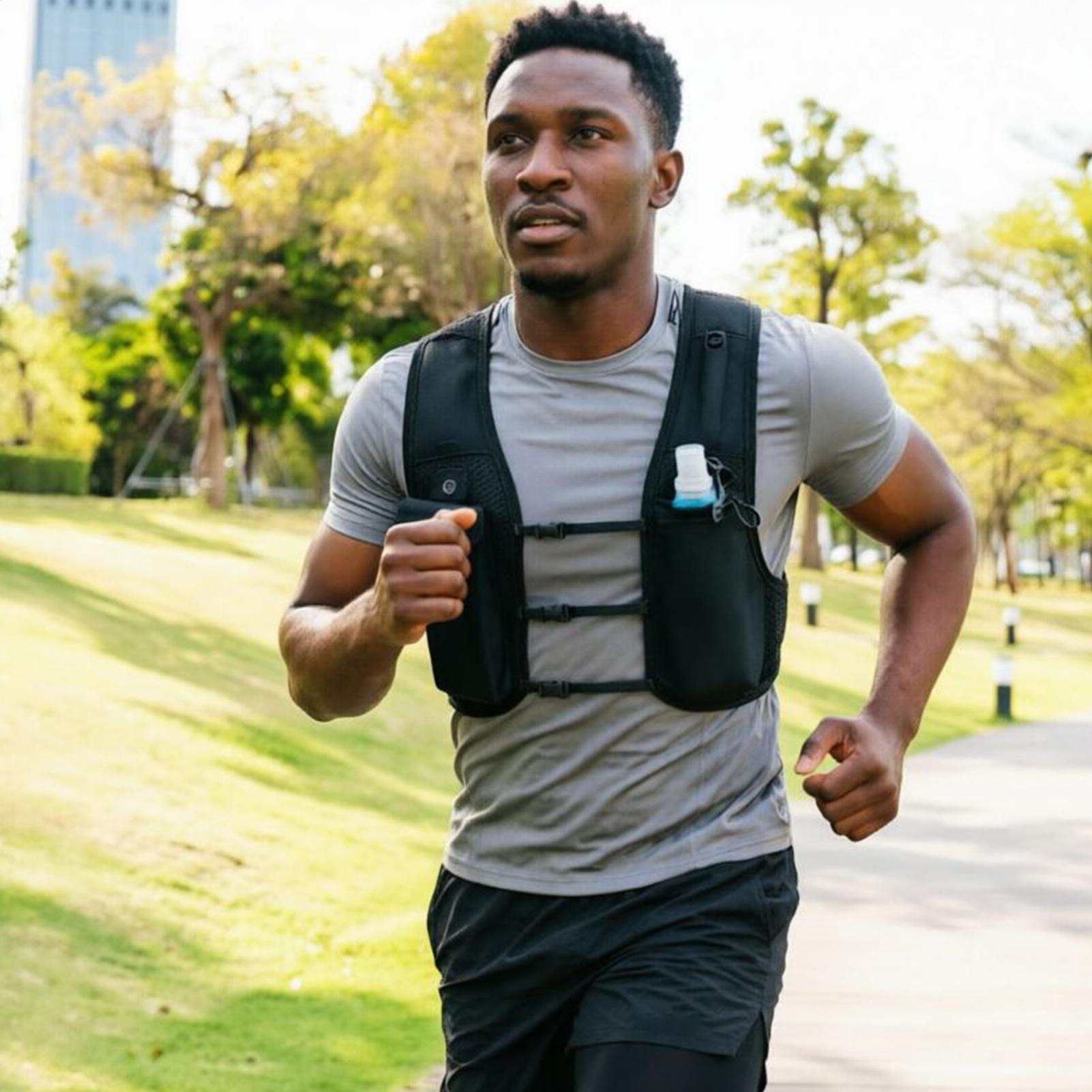 سترة جري عاكسة للضوء مع حقيبة  - مراجعة Running Gear Water وسعره
