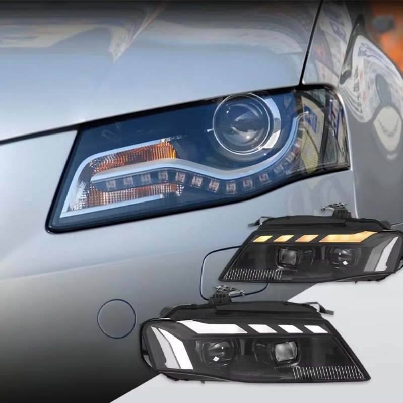 مصابيح أمامية لسيارة أودي A4 B - مراجعة Running Headlamp Led وسعره