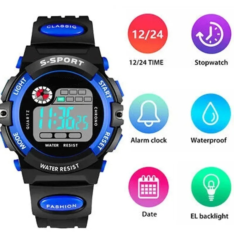 ساعة إلكترونية للأطفال، ساعة م - مراجعة Running Gear Water وسعره